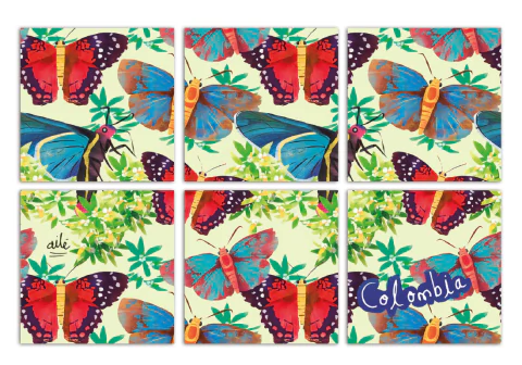 PORTAVASOS MARIPOSAS