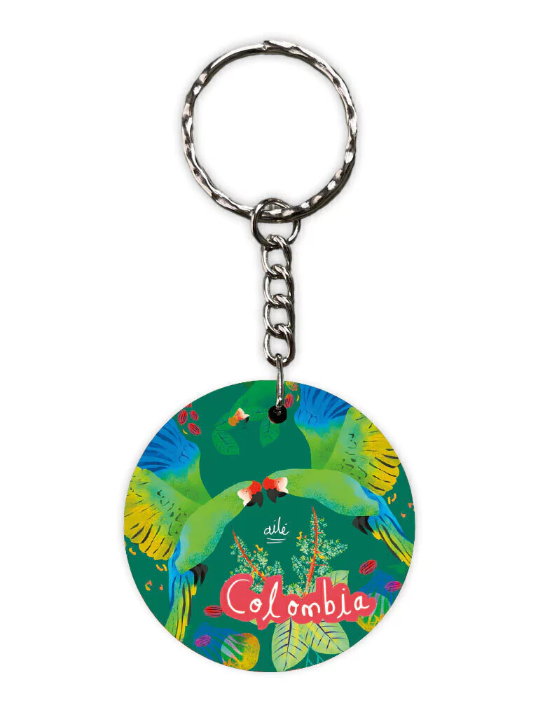 LLAVERO REDONDO GUACAMAYAS