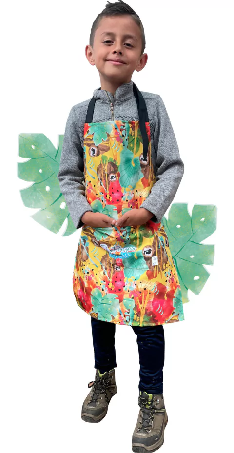 DELANTAL DE NIÑO OSO PEREZOSO