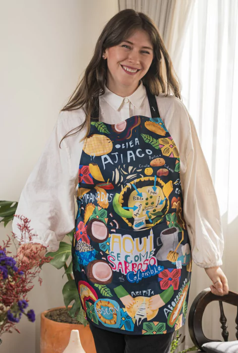 DELANTAL DE NIÑO AQUI SE COME