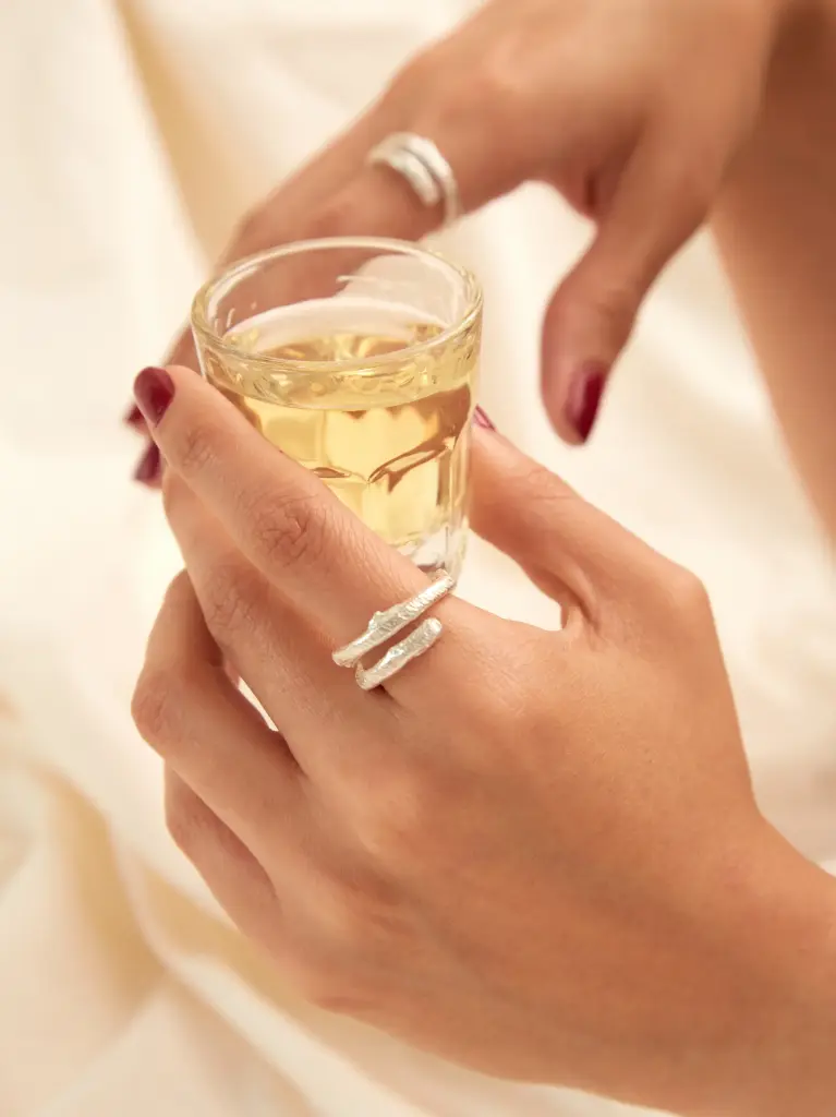 ANILLO PALO PINO PLATA