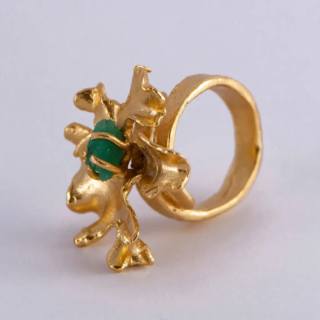 ANILLO LÍQUEN ESMERALDA