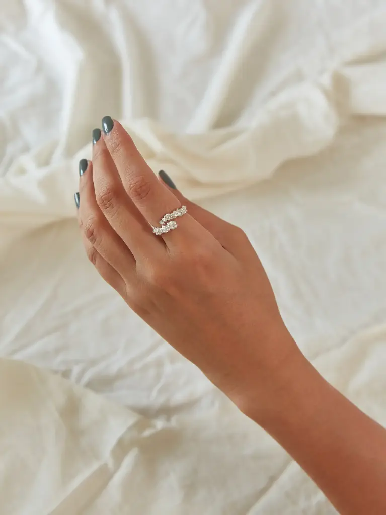 ANILLO PALITO PALMA PLATA