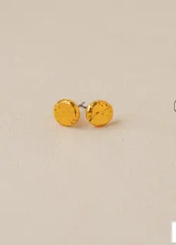 ARETES SENCILLO DORADO CHIRIBIQUETE