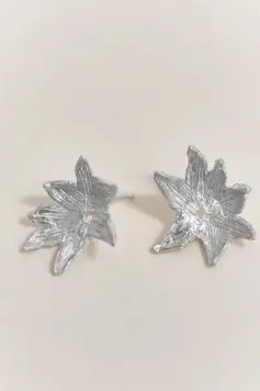 Aretes Topos Pequeños Clavellino Plata Ley 950