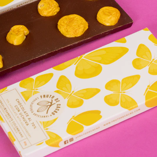 BARRA CHOCOLATE 70% CON UCHUVA 80GR