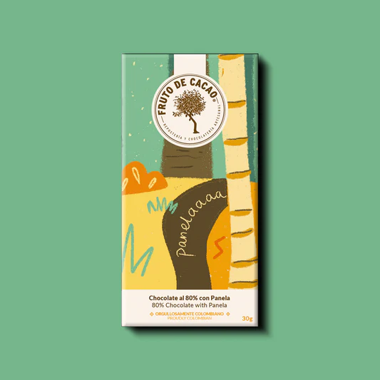 BARRA CHOCOLATE 80% CON PANELA 80GR