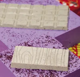 BARRA CHOCOLATE BLANCO CON ACAI 80GR