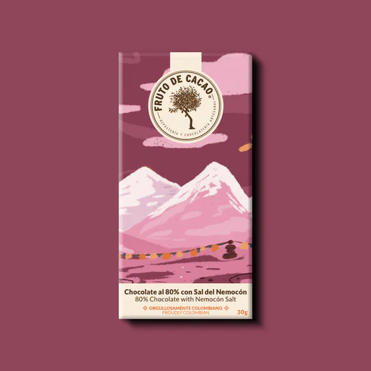 BARRA CHOCOLATE 80% CON SAL DE NEMOCON 30GR