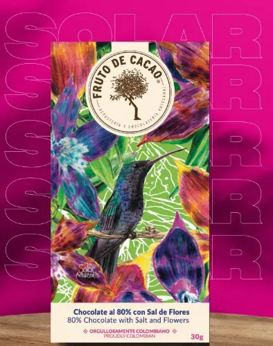 BARRA CHOCOLATE 80% CON SAL DE FLORES SOLAR 30GR