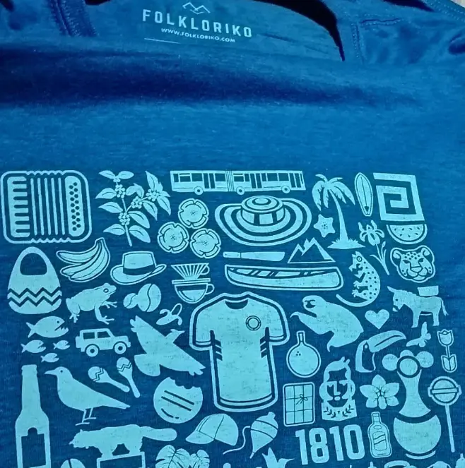 Camiseta Dama Iconos de Colombia