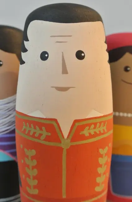 Figura en Madera El Libertador