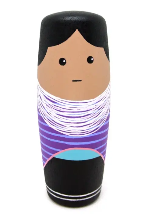 Figura en Madera Guambiana