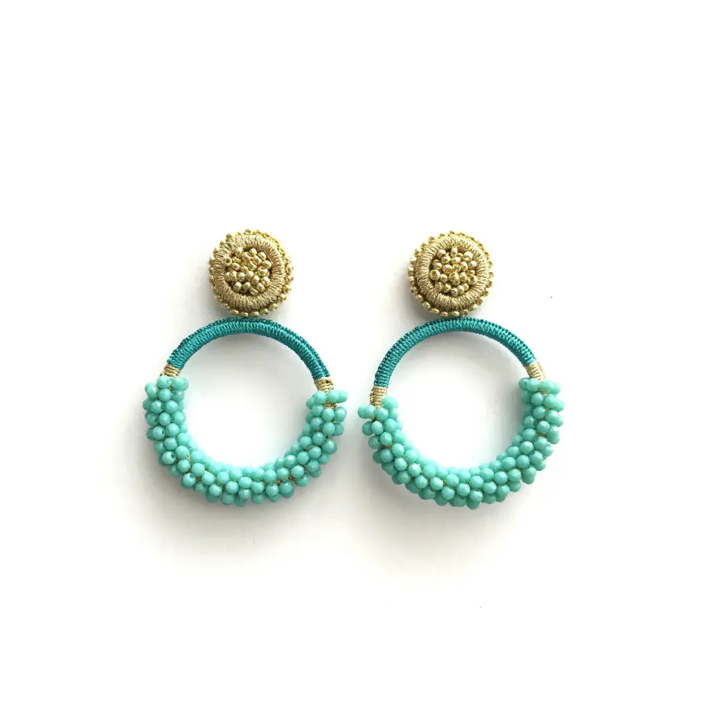 ONEGA ROUND L EARRINGS