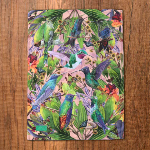 PAÑO DE COCINA COLIBRÍES