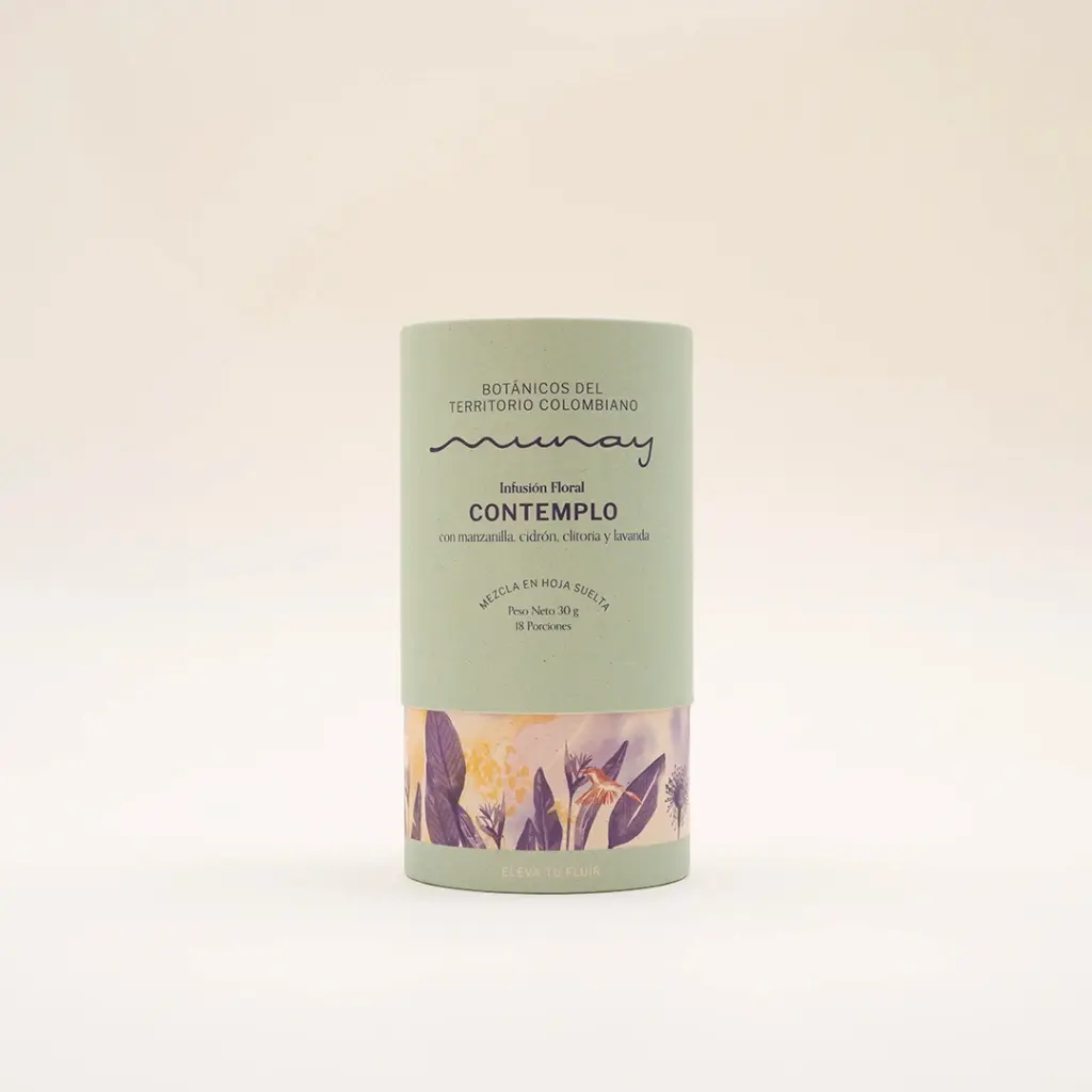 INFUSIÓN FLORAL CONTEMPLO - manzanilla, passiflora, clitoria y lavanda