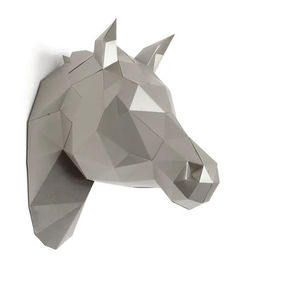 [ZU050-P] Caballo / Unicornio DIY Plateado