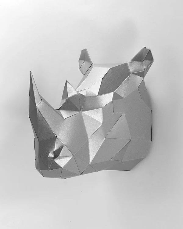 [ZU059-P ] Rhino DIY Plateado