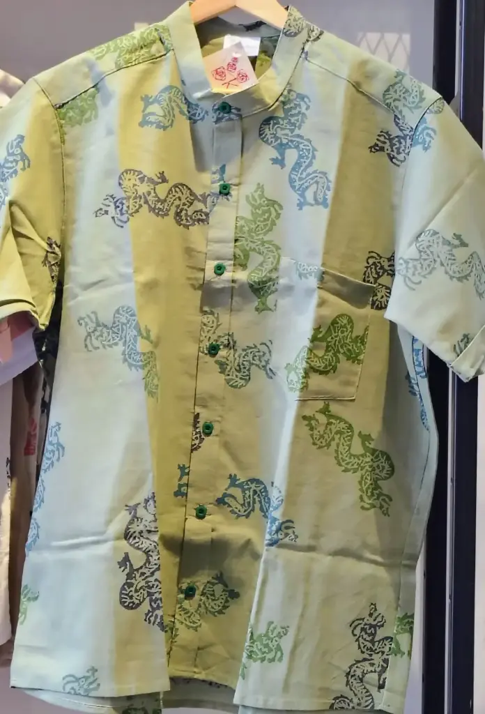CAMISA SELVA DRAGONES VERDE VERDE
