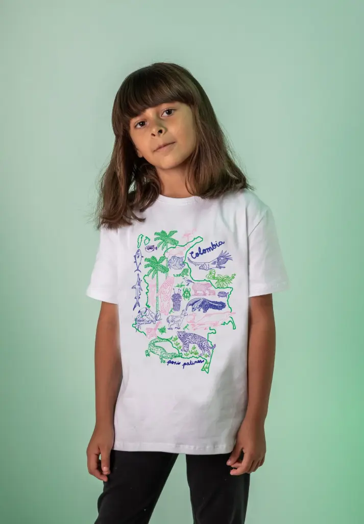 CAMISETA MAPA COLOMBIA