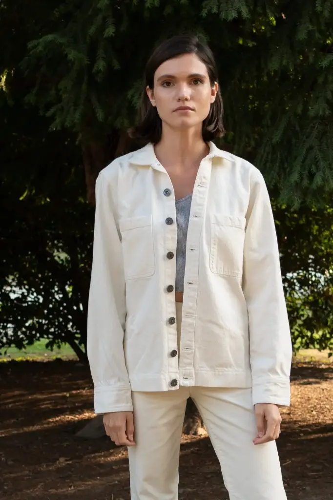 THE RECOVERED COTTON DENIM SHACKET 