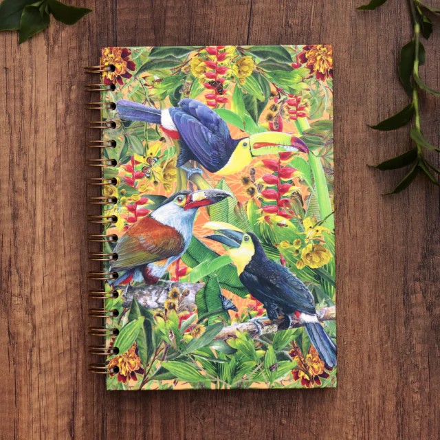 Cuaderno anillado líneas Tucanes