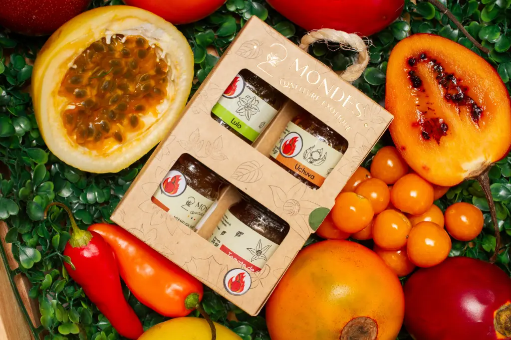 Caja de 4 mermeladas con aji x30g