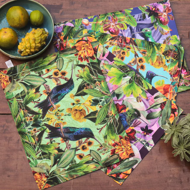 Juego de individuales Colibríes x 4