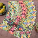 Juego de individuales Colibríes verde x 6