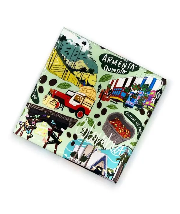 Portavasos Cuadrados resinados