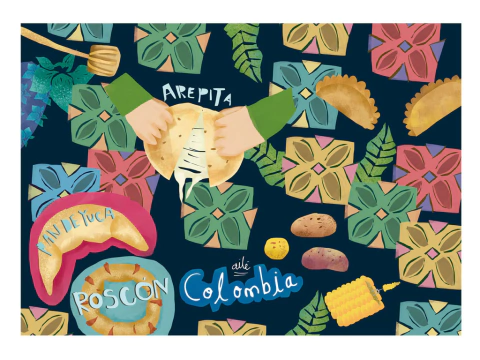 [A9014-19] PORTAVASOS AQUI SE COMO SABROSO