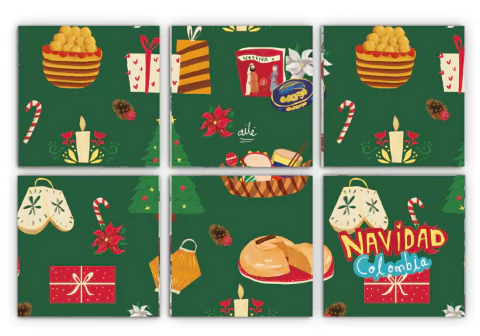 [A9014 - 37] Portavasos Navidad