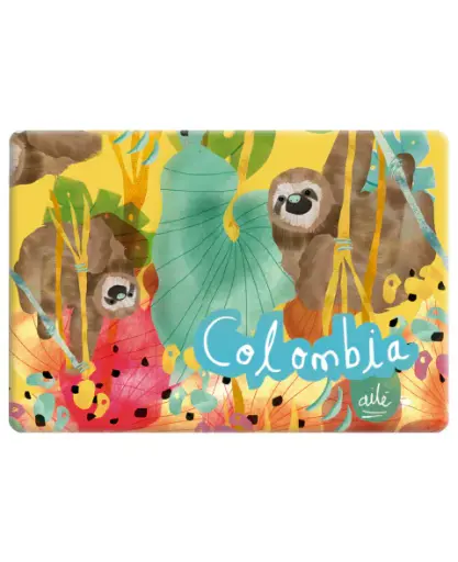 [A9039-1] IMAN RECTANGULAR OSO PEREZOSO