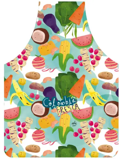 [A9043-14] DELANTAL ECO VEGGIE