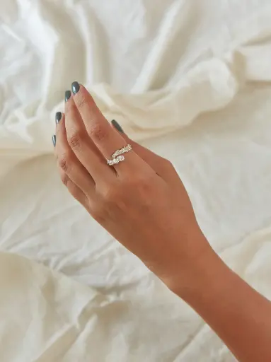 [AN00253] ANILLO PALITO PALMA PLATA