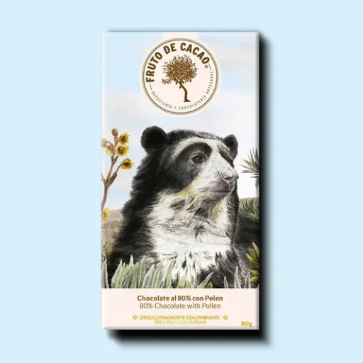 [BG012] BARRA CHOCOLATE 80% CON POLEN SOLAR 80GR