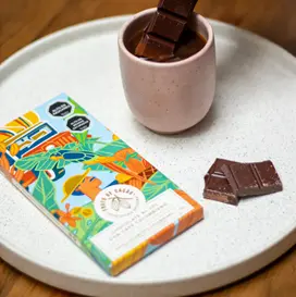[BG025] BARRA CHOCOLATE 70% CON CAFÉ NATALIA 80GR