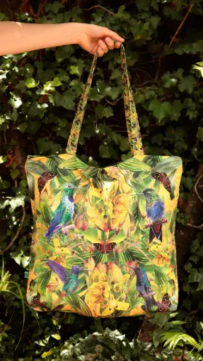 [BOLG-COL-SOLAR] BOLSO GRANDE CUATRO COLIBRIES