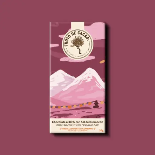 [BS011] BARRA CHOCOLATE 80% CON SAL DE NEMOCON 30GR