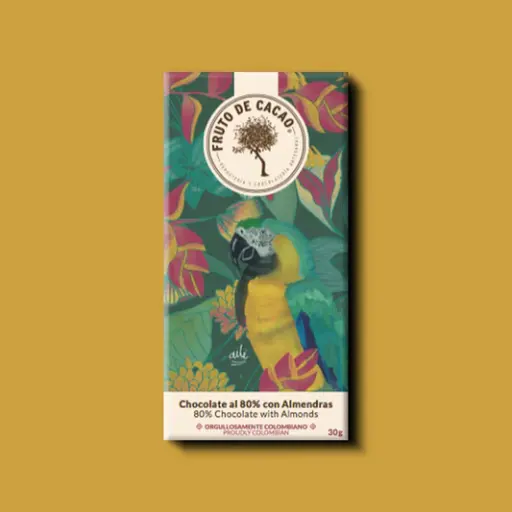 [BS02] BARRA CHOCOLATE 80% CON ALMENDRAS AILÉ 30GR