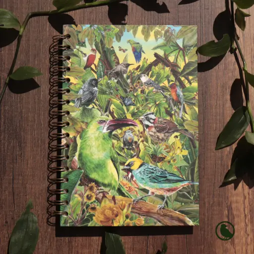 [S-CA-liso-ave] CUADERNOS  ANILLADOS EN BLANCO AVES