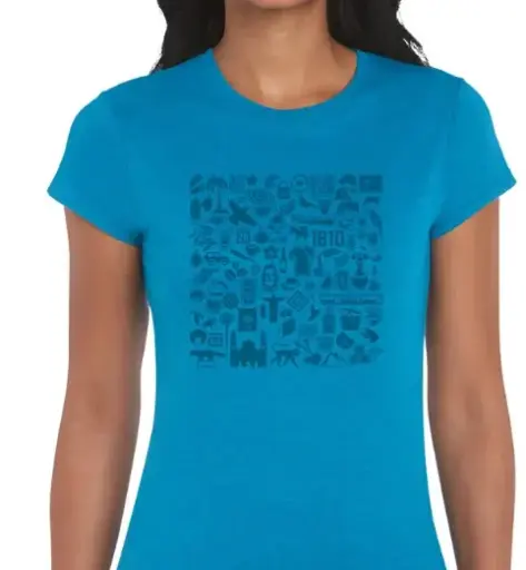 [CAM101] Camiseta Dama Iconos de Colombia