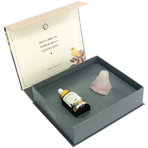 [CAR-KIT1] KIT YOG FACIAL ACEITE DE CACAY 30 ML Y CUARZO ROSADO CARYO