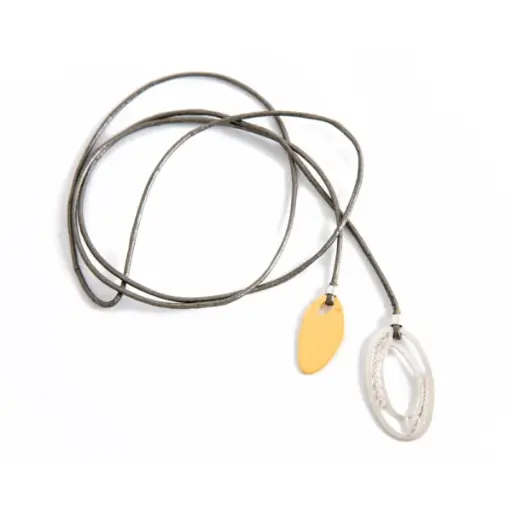 [Cm 27] Collar Largo caño Cristal