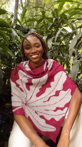 [CORE-PO-30-1503] PONCHO YARUMO - VINOTINTO Y GRIS CLARO