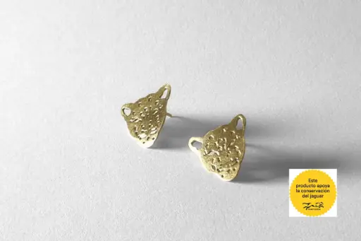[janar027] Aretes Jaguar Dorado JANARA
