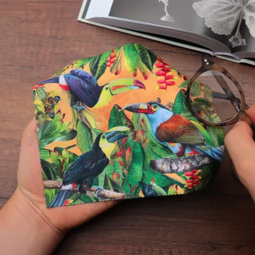 [S-PANGAF-TUC-7] Pañito para gafas tucanes solar