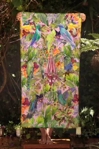 [TOA-ROS-2] TOALLA COLIBRIES ROSA