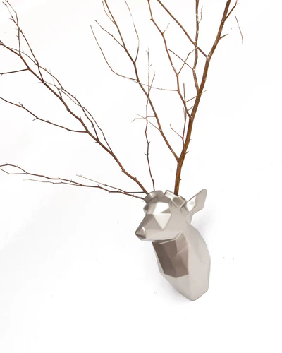 [ZU011-P] VENADO PARA CACHOS - PLATEADO