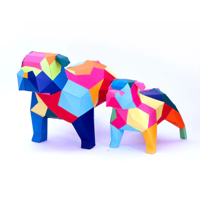 [ZU073-M-Mix] Bulldog Ingles Med DIY   Mix